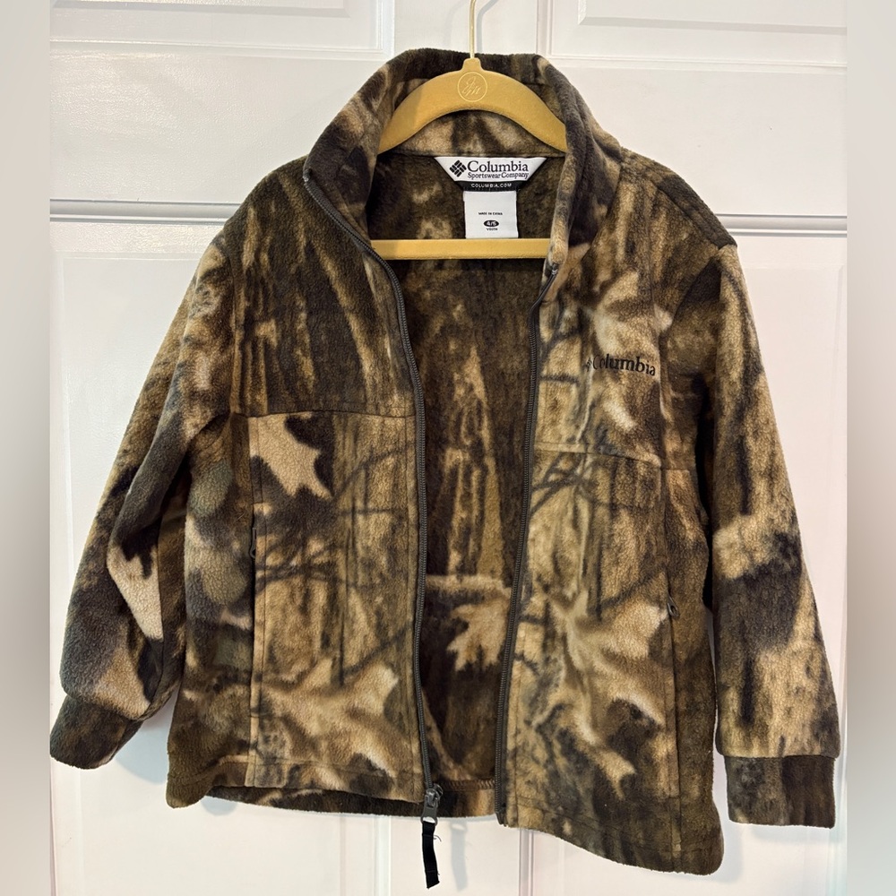 Columbia Youth Camouflage Fleece Jacket